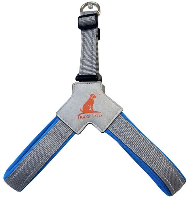 Doggy Tales Step In V Harness, Blue - Jeffers - Dog Supplies > Dog Apparel > Dog Collars, Harnesses, & Leashes