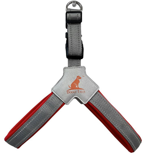 Doggy Tales Step In V Harness, Red - Jeffers - Dog Supplies > Dog Apparel > Dog Collars, Harnesses, & Leashes