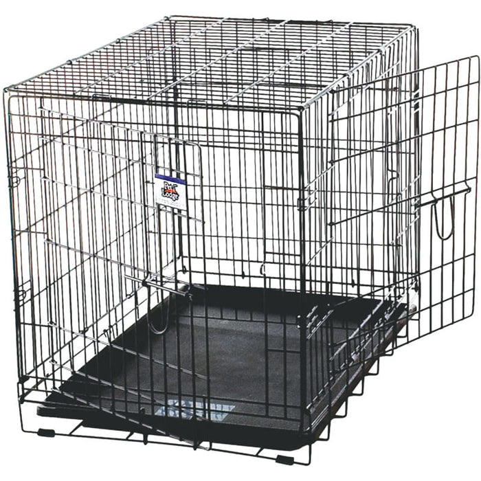 Double Door Wire Dog Crate - Jeffers - Animal & Pet Supplies > Pet Carriers & Crates