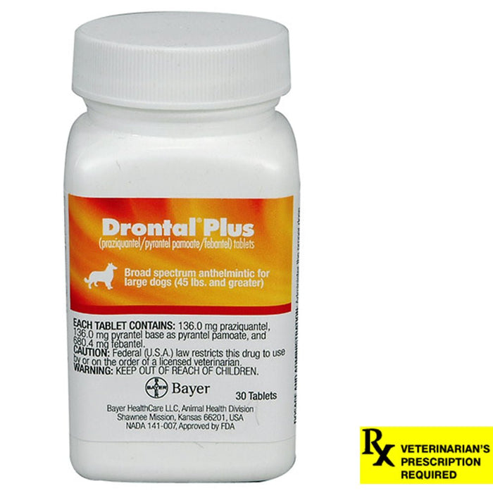 Drontal Plus for Dogs - Jeffers - Animal Health & Wellness > Medicine