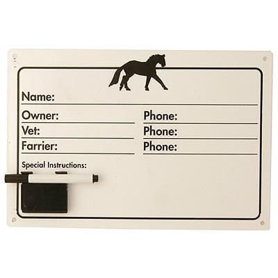 Dry - Erase Horse Nameplate Set, each - Jeffers - Farm & Ranch Supplies > Stable Supplies