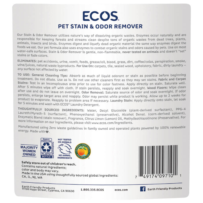 ECOS Pet Stain & Odor Remover - Jeffers - Animal & Pet Supplies > Pet Odor & Stain Removers