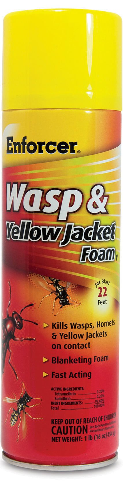 Enforcer Wasp & Yellow Jacket Foam, 16 oz - Jeffers - Animal Health & Wellness > Fly & Insect Control