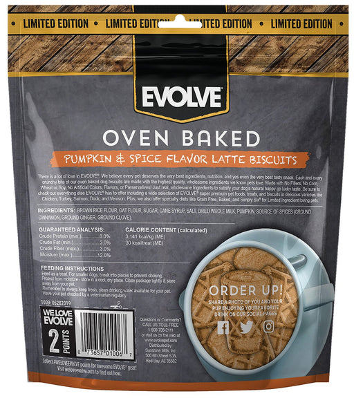 Evolve Limited Edition Pumpkin Spice Latte Biscuits - Jeffers - Dog Supplies > Dog Treats > Biscuits & Baked Treats