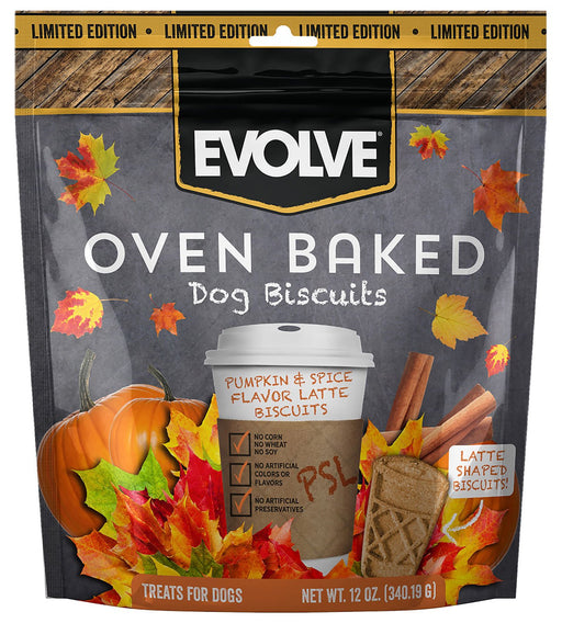 Evolve Limited Edition Pumpkin Spice Latte Biscuits - Jeffers - Dog Supplies > Dog Treats > Biscuits & Baked Treats