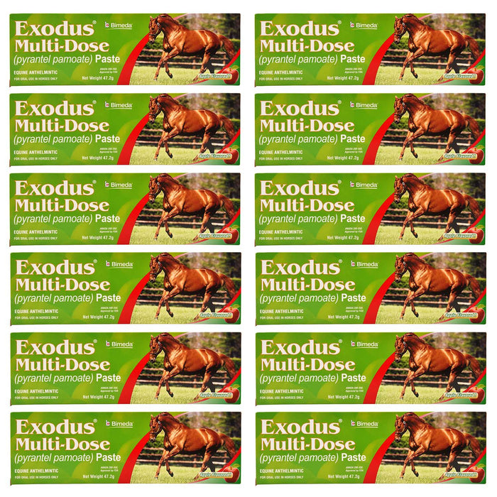 Exodus Multi - Dose Horse Dewormer Paste, 2 - dose - Jeffers - Animal Health & Wellness > Medicine