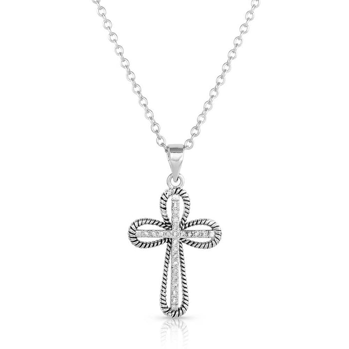 Expressive Faith Crystal Cross Necklace - Jeffers - Women > Accessories, Jewelry, Handbags