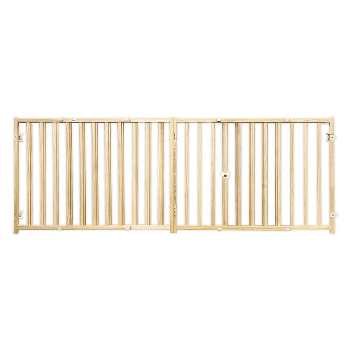 Extra Wide Expandable Wood Gate, 24' H - Jeffers - Animal & Pet Supplies > Pet Doors