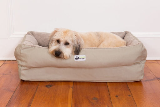 EZ - Wash Fleece Lounger Memory Foam Dog Bed, Medium - Jeffers - Dog Supplies > Dog Beds