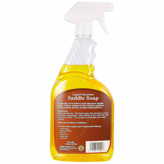 Fiebing's Liquid Glycerine Saddle Soap, 16 oz - Jeffers - Horse Supplies > Riding Apparel & Accessories > Leather Care