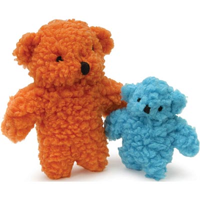 Fleecy Bear Dog Toy with Squeaker - Jeffers - Dog Supplies > Dog Toys