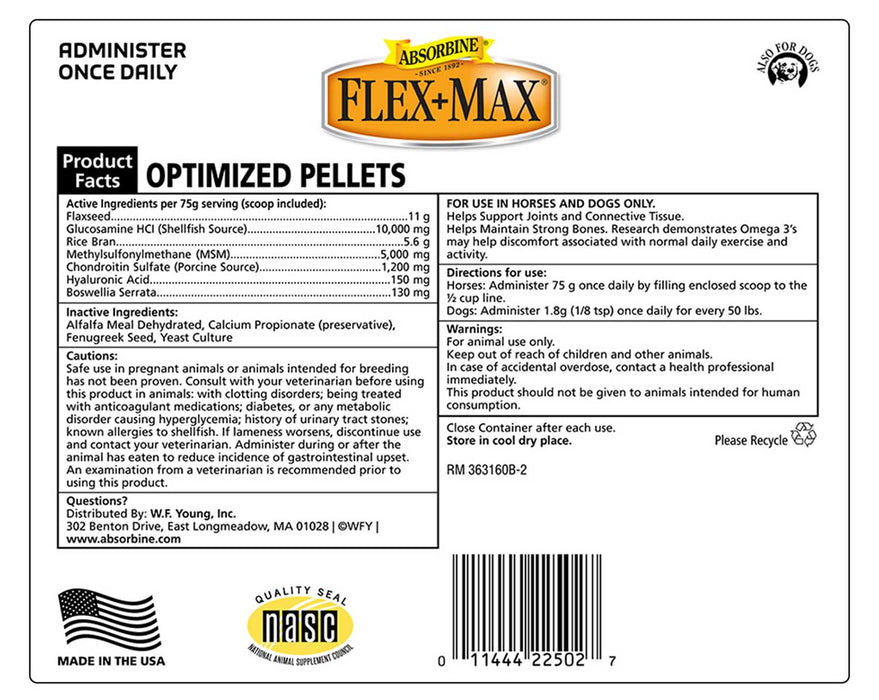 FLEX+MAX Pellets - Jeffers - Animal Health & Wellness > Joint Health