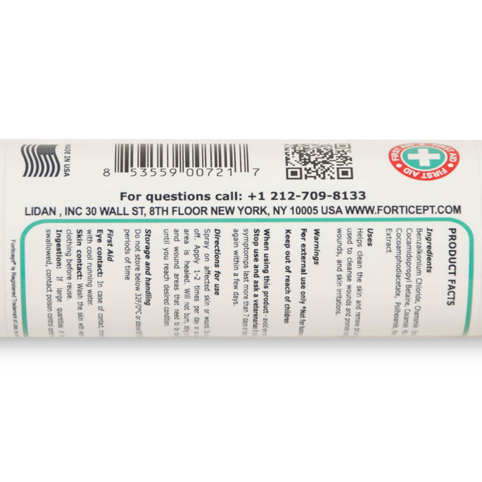 Forticept Maxi - Wash Skin & Wound Spray - Jeffers - Animal Health & Wellness > Medicine