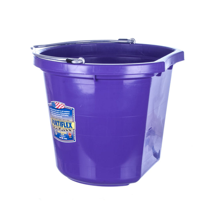 Fortiflex Flatback Bucket, 5 Gallon - Jeffers - Farm & Ranch Supplies > Livestock Feeders & Waterers