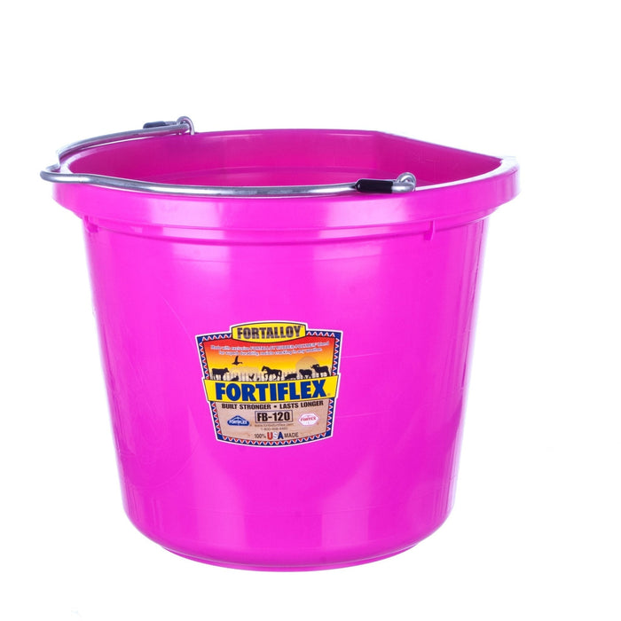 Fortiflex Flatback Bucket, 5 Gallon - Jeffers - Farm & Ranch Supplies > Livestock Feeders & Waterers