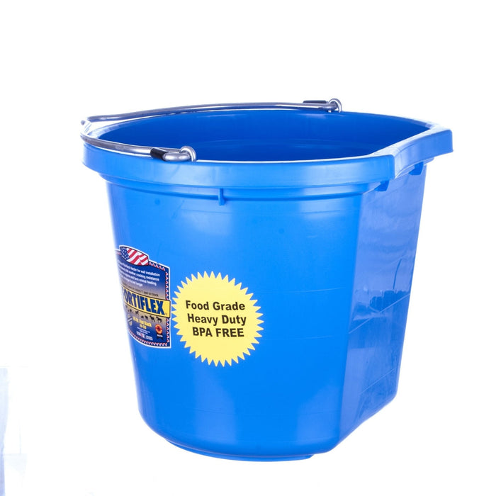 Fortiflex Flatback Bucket, 5 Gallon - Jeffers - Farm & Ranch Supplies > Livestock Feeders & Waterers