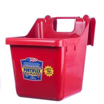 Fortiflex Hanging Horse Bucket Feeder, 16 Quart - Jeffers - Farm & Ranch Supplies > Livestock Feeders & Waterers