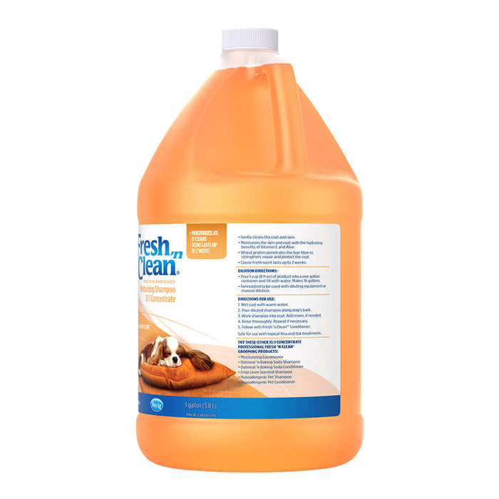 Fresh 'n Clean Moisturizing Shampoo, Floral Scent, 1 Gallon - Jeffers - Animal & Pet Supplies > Pet Grooming > Pet Shampoo & Conditioner