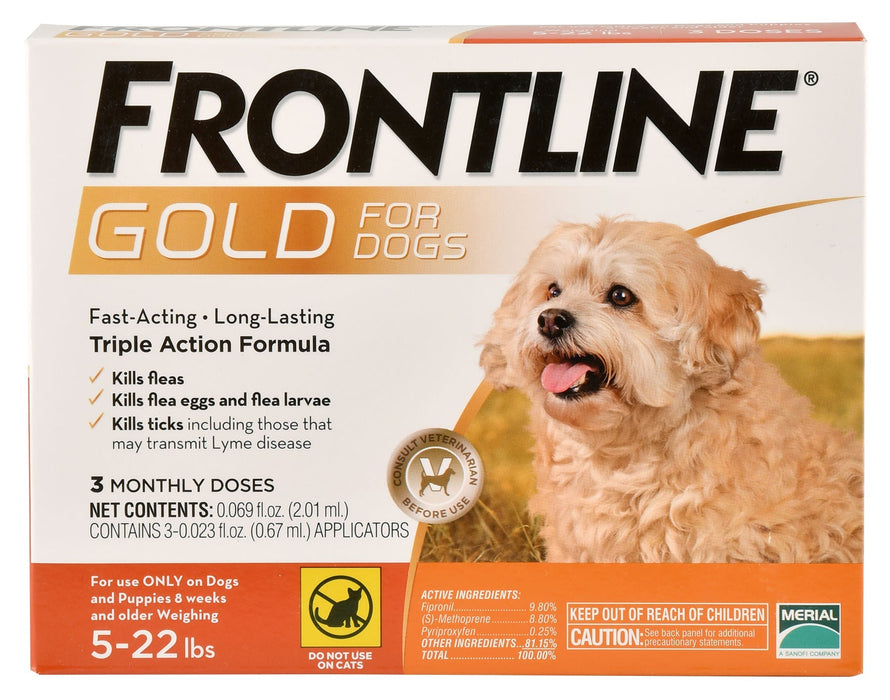 Frontline Gold for Dogs, 3 - pack - Jeffers - Animal Health & Wellness > Flea & Tick Control