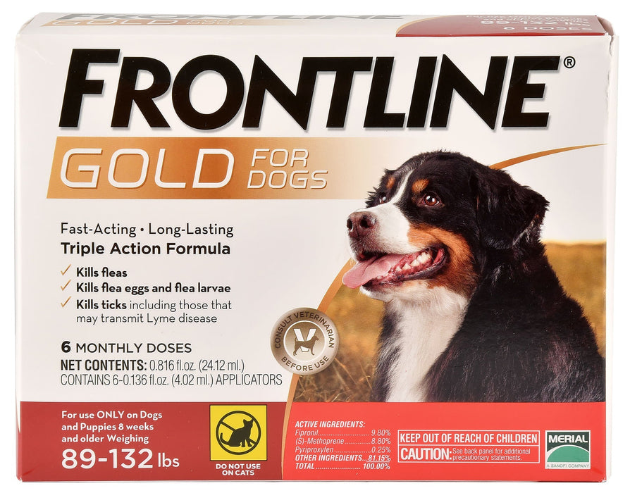 Frontline Gold for Dogs, 6 - pack - Jeffers - Animal Health & Wellness > Flea & Tick Control