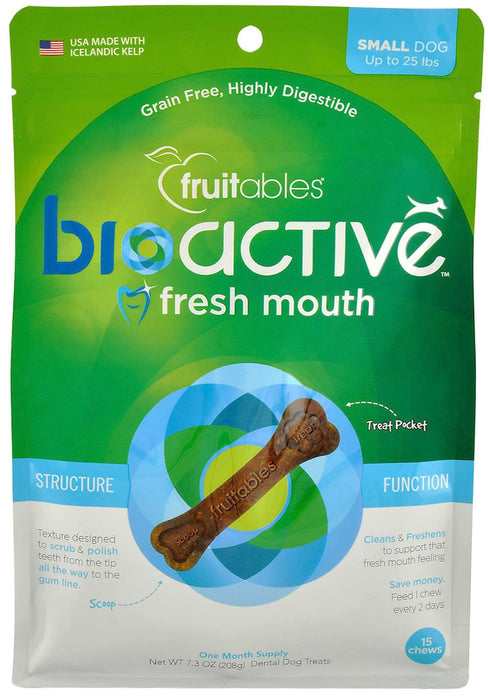 Fruitables BioActive Fresh Mouth Dental Chews - Jeffers - Dog Supplies > Dog Treats > Chews