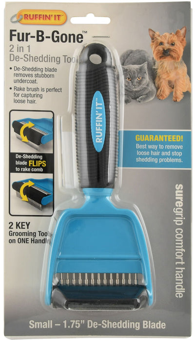 Fur - B - Gone 2 - in - 1 De - Shedding Tool - Jeffers - Animal & Pet Supplies > Pet Grooming > Pet Combs & Brushes