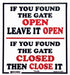 Gate Signs - Jeffers - Animal & Pet Supplies > Pet Containment Systems