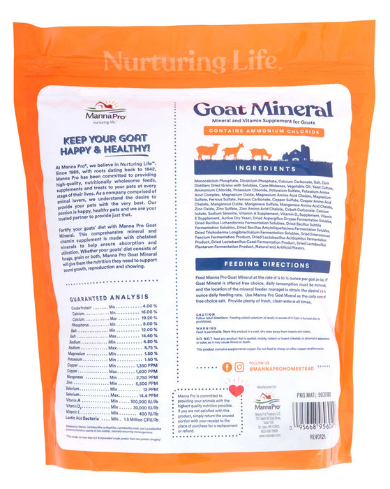 Goat Mineral, 8 lb - Jeffers - Animal Health & Wellness > Vitamins & Supplements