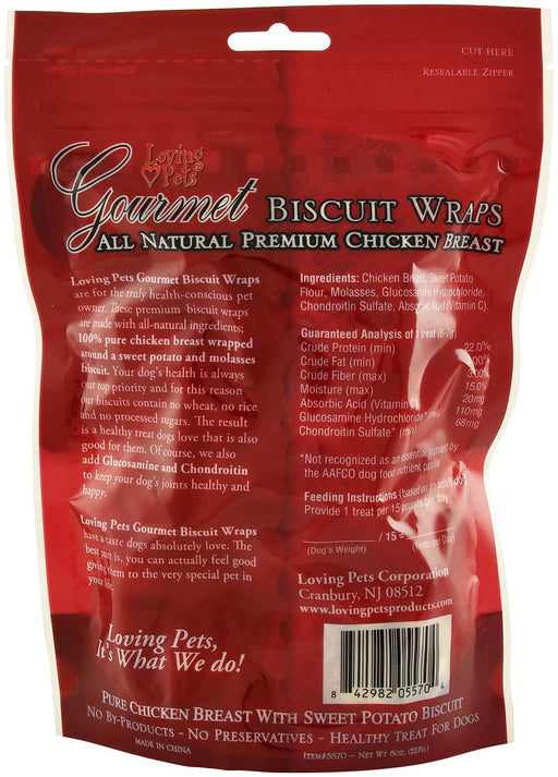 Gourmet Chicken Wraps, Sweet Potato Biscuit - Jeffers - Dog Supplies > Dog Treats > Biscuits & Baked Treats