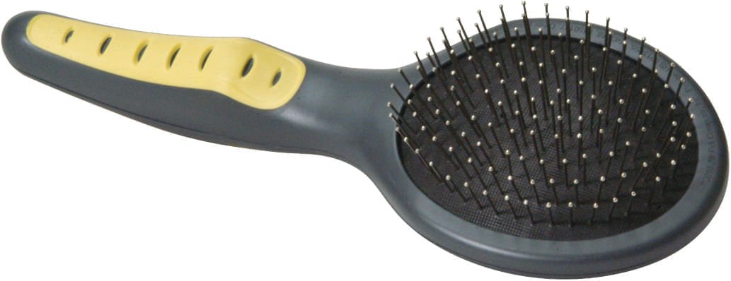 GripSoft Pin Brush, 10'L - Jeffers - Animal & Pet Supplies > Pet Grooming