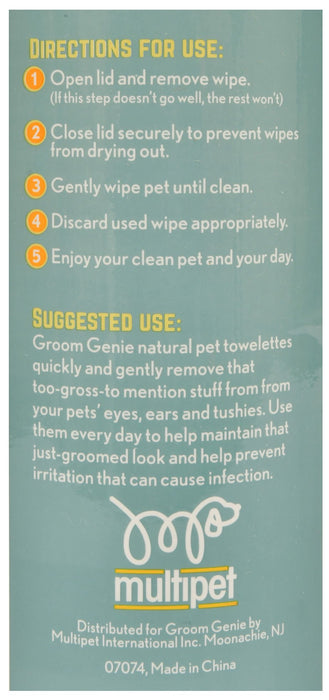 Groom Genie Sensitive Clean Pet Wipes - Jeffers - Animal & Pet Supplies > Pet Grooming