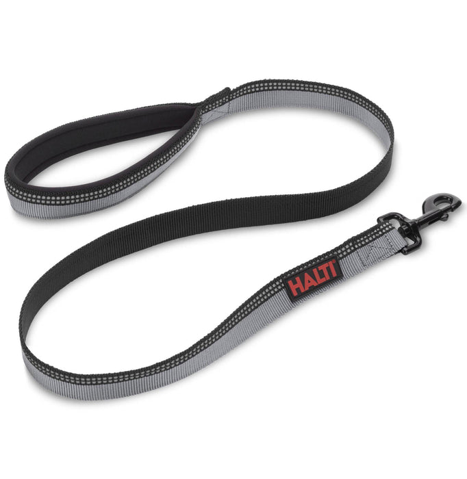 Halti 4' Walking Lead, Black/Gray - Jeffers - Dog Supplies > Dog Apparel > Dog Collars, Harnesses, & Leashes