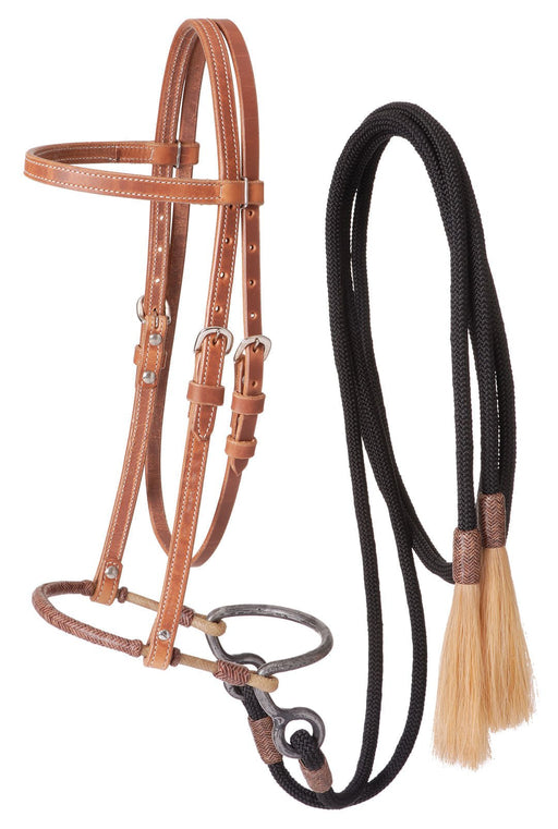 Harness Leather Headstall w/Training Bosal - Jeffers - Horse Supplies > Horse Tack > Bridles & Headstalls