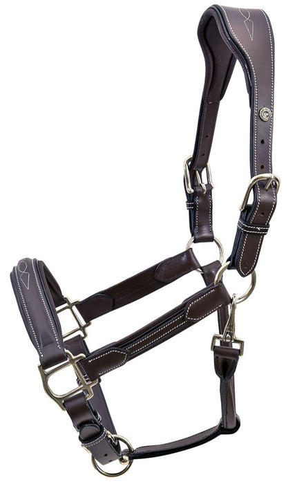 HDR Stress Free Fancy Stitch Leather Halter - Jeffers - Horse Supplies > Horse Tack > Horse Halters