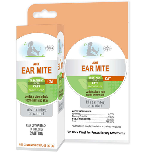 Healthy Promise Aloe Ear Mite Treatment For Cats, 0.75 oz - Jeffers - Animal Health & Wellness > Ear Care