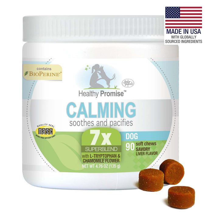 Healthy Promise Calming Chews for Dogs, Savory Liver, 90 ct - Jeffers - Animal Health & Wellness > Vitamins & Supplements