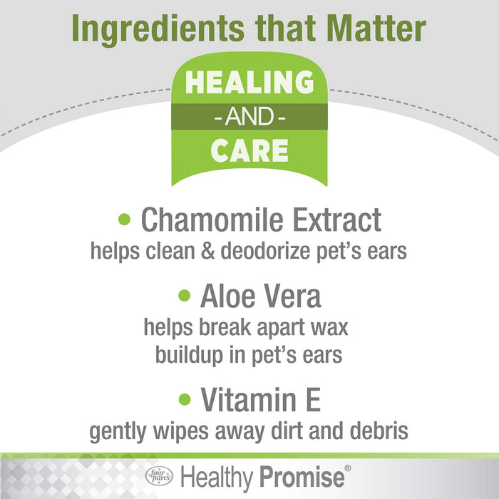 Healthy Promise Cat & Dog Ear Wipes, 35 ct - Jeffers - Animal Health & Wellness > Ear Care