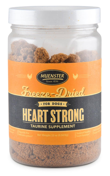 Heart Strong Freeze - Dried Taurine Supplement for Dogs, 12 oz - Jeffers - Animal Health & Wellness > Vitamins & Supplements