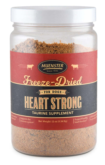 Heart Strong Freeze - Dried Taurine Supplement for Dogs, 12 oz - Jeffers - Animal Health & Wellness > Vitamins & Supplements