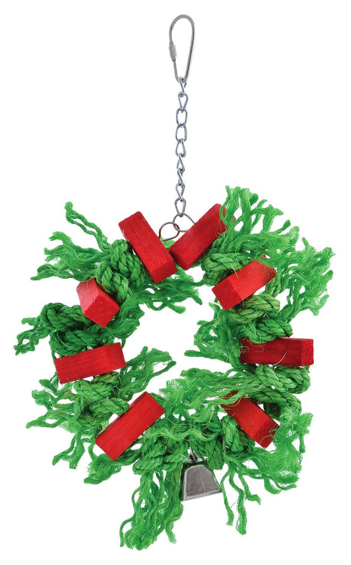 Holiday Sisal Wreath Bird Toy - Jeffers - Bird Supplies > Bird Supplies