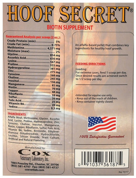 Hoof Secret Biotin Horse Hoof Supplement - Jeffers - Animal Health & Wellness > Vitamins & Supplements