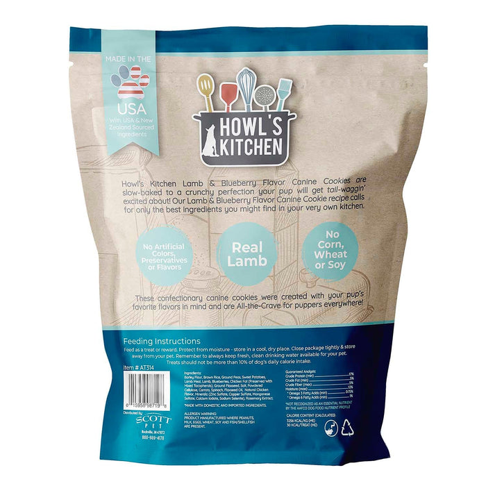 Howl's Kitchen Lamb & Blueberry Cookies, 10 oz - Jeffers - Dog Supplies > Dog Treats > Biscuits & Baked Treats