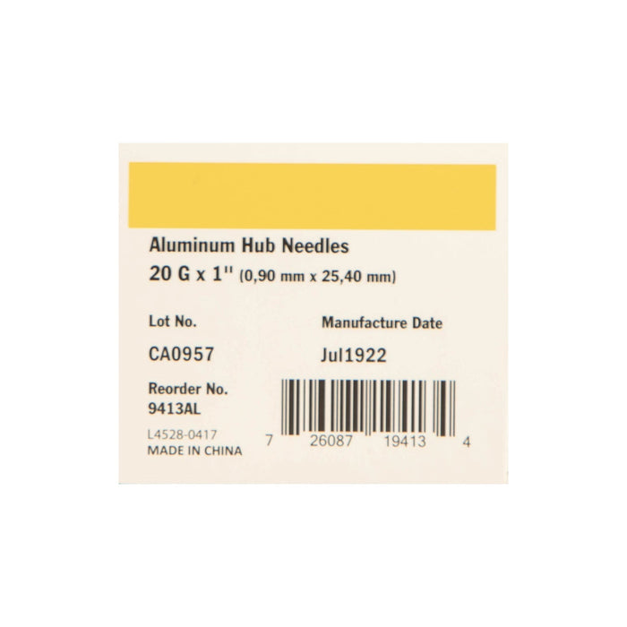 Ideal Aluminum Hub Needles, Boxes - Jeffers - Animal Health & Wellness > Medical Supplies