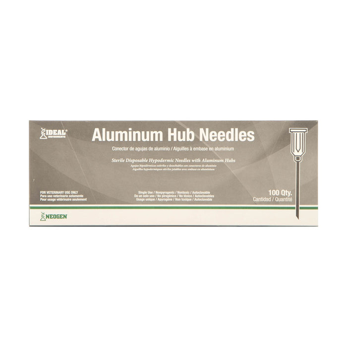 Ideal Aluminum Hub Needles, Boxes - Jeffers - Animal Health & Wellness > Medical Supplies