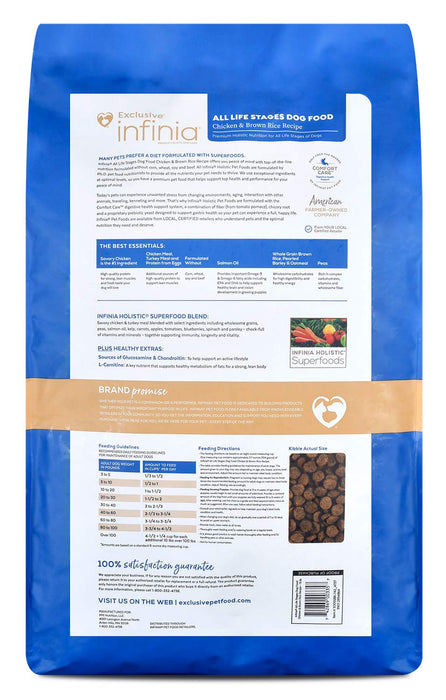 Infinia Chicken & Brown Rice Dog Food - Jeffers - Dog Supplies > Dog Food > Dry Dog Food