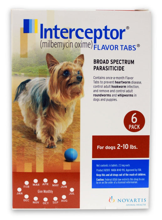 Interceptor Tablets for Dogs & Cats - Jeffers - Animal Health & Wellness > Medicine