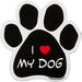 PAW Magnets, each - I Love My Grandog  