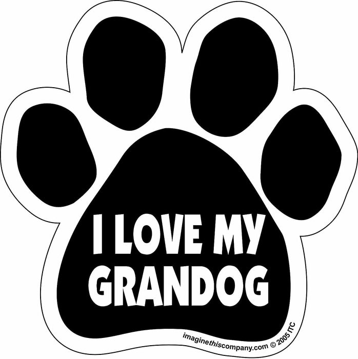 PAW Magnets, each - I Love My Dogs  