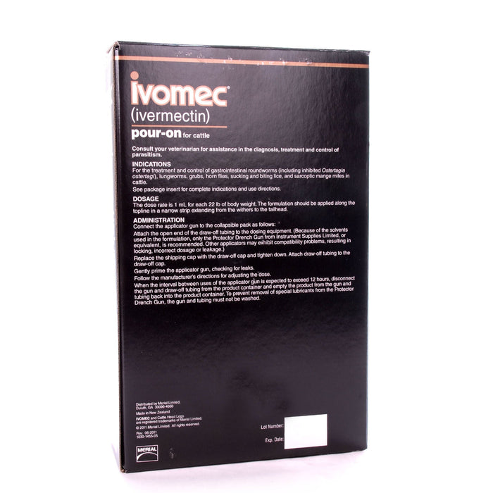 Ivomec Pour - On Cattle Wormer - Jeffers - Animal Health & Wellness > Medicine