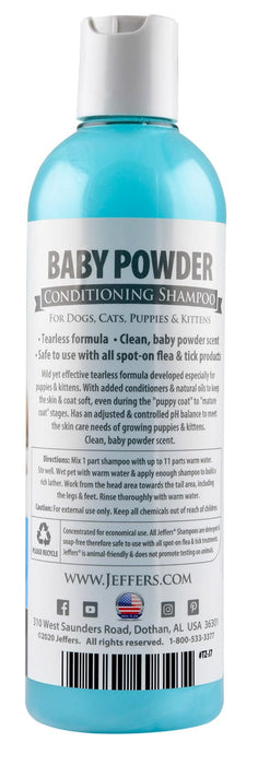 Jeffers Baby Powder Tearless Conditioning Shampoo - Jeffers - Animal & Pet Supplies > Pet Grooming > Pet Shampoo & Conditioner